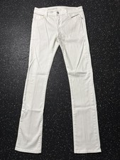 Anthropologie Pilcro  the Letterpress Straight Parallel White Jeans Size 27