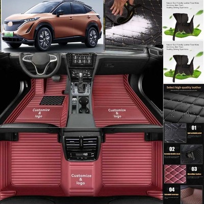 For Nissan Ariya Car Floor Mats Luxury Waterproof Liners Carpets Cargo Custom