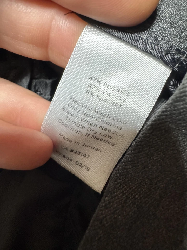 Pantalones Talbots Mujer 12P Gris Carbón Brezo Apenas Bota Pequeño Vestido de Trabajo Foto 4 de 4