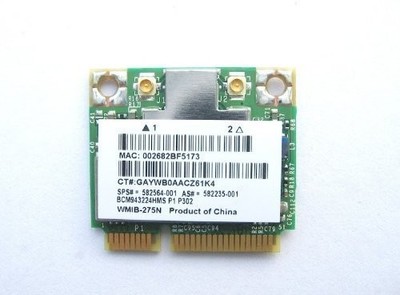 HP Broadcom BCM943224HMS Wireless 802.11abgn WiFi Card- 582564-001