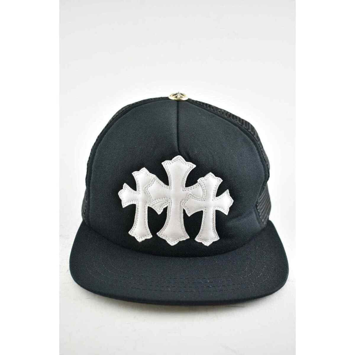 Chrome Hearts Cemetery Trucker Black White 3 Crosses Chrome Hearts Cemetery Trucker Black White 3 Crosses