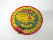 Cross Country Racer 4 Tin Litho Wind-up Toy Car by Automatic Toy Co.