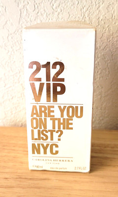Carolina Herrera 212 VIP Are You On The List? NYC Eau de Parfum 80ml/2.7fl ozNew
