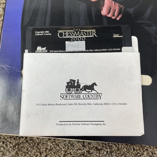 CHESSMASTER 2000 Atari 800 1200 XL 65 130 XE TESTED Commodore 64/128 - Picture 4 of 6