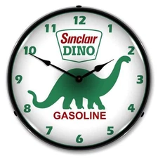 NEW SINCLAIR DINO L.E.D.  LIGHTED RETRO CLOCK - FREE SHIPPING* & HANDLING