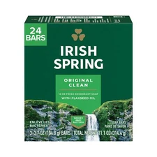 Irish Spring Original Deodorant Bar Soap 24 Count 12 Hour Freshness