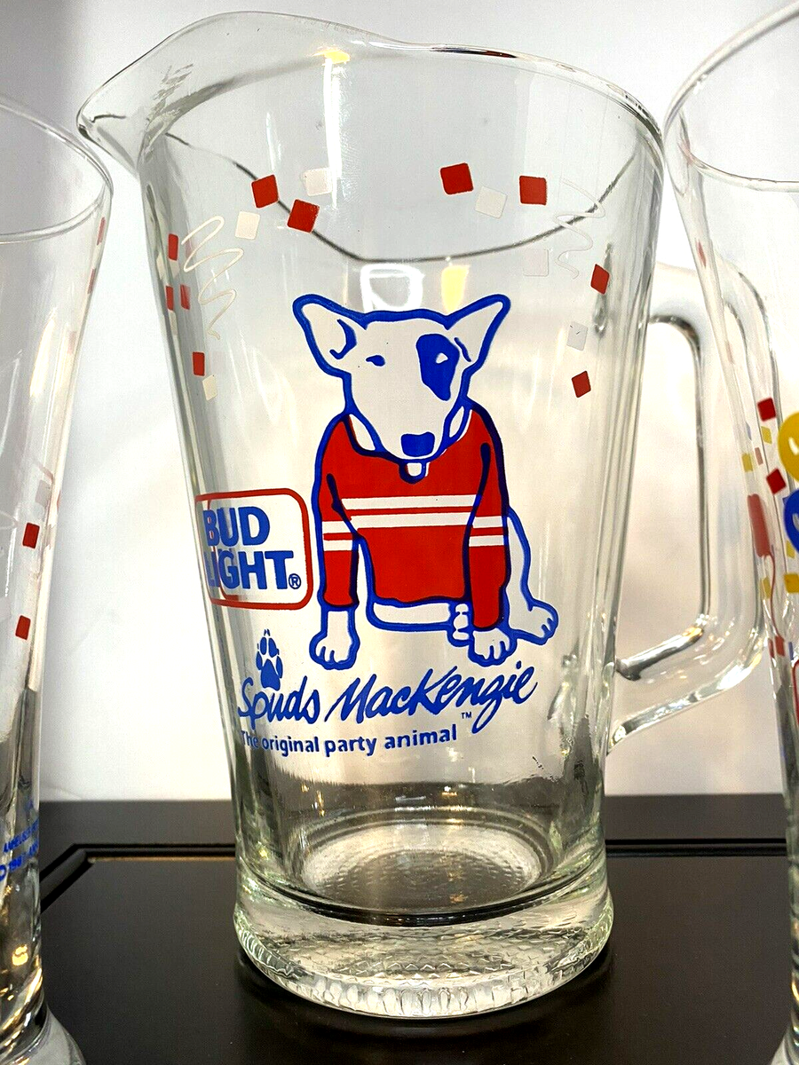 Spuds Mackenzie Beer Pitcher And Glasses Set | eBay