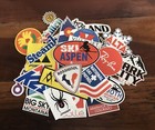 Classic Ski Sticker Pack - Park City Vuarnet Rossignol Aspen Oakley Volkl K2