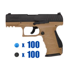 T4E .43 CAL ECHO PAINTBALL PISTOL PACKAGE KIT - WALTHER PPQ M2 LE - FDE