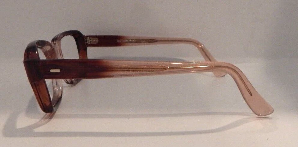 Vintage WHITE HAINES OPTICAL "More" Brown Fade 50/20 Eyeglass Frame NOS #264 - Image 4 of 4