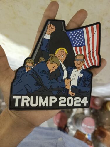 Donald Trump vinyl patch. Not a cheap embroidery patch! - Picture 3 of 3
