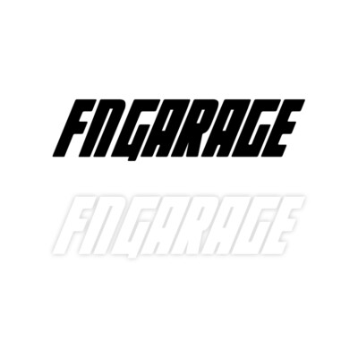 FN GARAGE OFFICIAL STICKER DECAL 50CM BLACK FOR HONDA CIVIC FN FN2 JDM ...