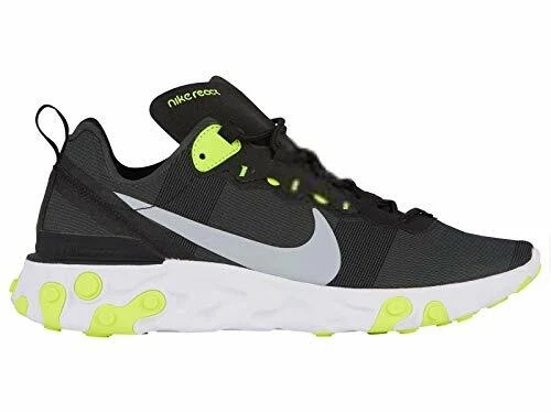Nike react element 55 black wolf grey best sale volt