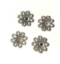 30pcs 13mm Tibetan Silver Flower Daisy Connector H0580