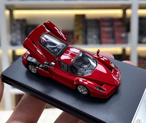 King 1:64 Red Enzo Super Racing Sports Model Diecast Collect Car - Picture 2 of 14