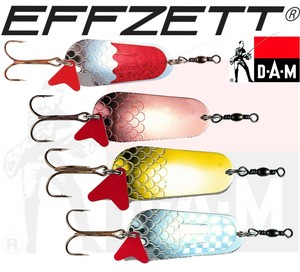Details about &nbsp;DAM Effzett Perch Spoon 7cm 17g Spoon Lure Pike COLORS