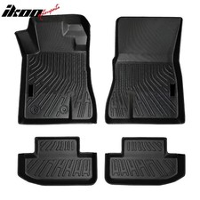 For 15-26 Ford Mustang Floor Mats All Weather Protection Liners Tpe Carpet Black