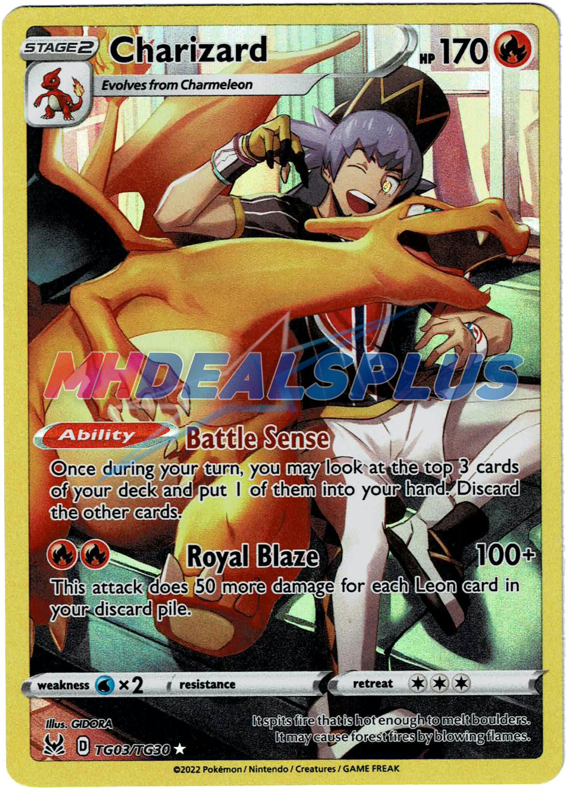 Charizard Psycic Type Pokemon Card Custom Charizard Art -  Finland