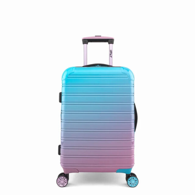 iFLY - Fibertech Cotton Candy Hardside Luggage 22" Carry on Luggage 56cm Small