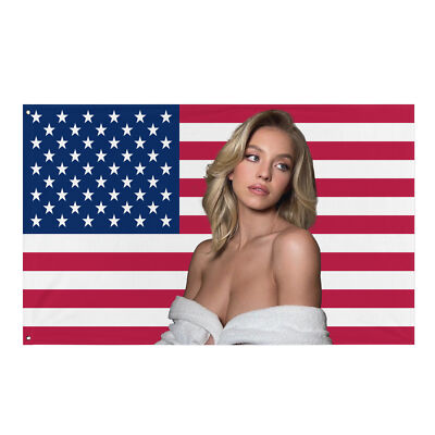 #ad Sydney Sweeney American Flag Home Decor Tapestry $59.99