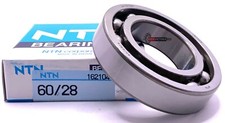 NTN 60/28 DEEP GROOVE BALL BEARING, OPEN, NO SEALS 28x52x12mm