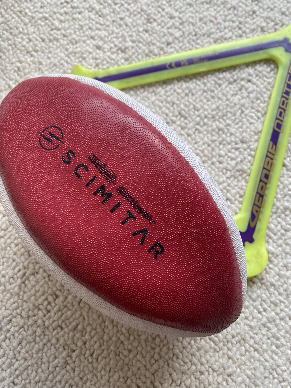 2 Rugby Tots Child Junior Rugby Ball Aerobie Orbiter Frisbee Toys Kids