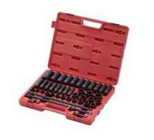 Sunex Tool 2569 43 Pc 1/2" Dr. Metric Master Impact Socket Set Brand New!