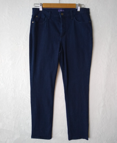 Jean NYDJ 'Not Your Girl's' Taille 6 - Bleu Foncé Stretch - Coupe Droite - Neuf Sans étiquettes