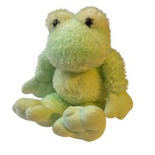 DAN DEE Collectors Choice Soft Green Frog Fuzzy Plush Stuffed Animal 14 inches