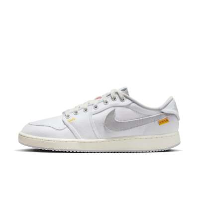 Size 8 - Jordan 1 KO x Union LA Low White Neutral Grey No Box Summer School Jordan 1 KO x Union LA Low White Neutral Grey for Sale  main image 2