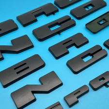 ABS Grille / Tailgate Emblem Letter Overlay Decal Decor Cover Trim for