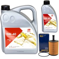 MotoröL Set Febi SAE 5W-40 6 Liter + ÖLfilter FüR Audi TT VW Golf IV 3.2 VR6 R32
