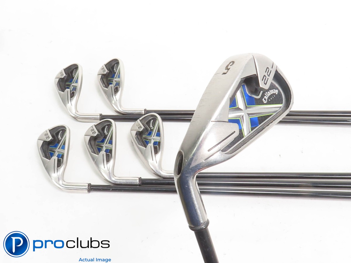 Left-Handed Callaway X22 6 Iron Stiff Graphite Shaft Golf Pride Grip Left-Handed Callaway X22 6 Iron Stiff Graphite Shaft Golf Pride Grip