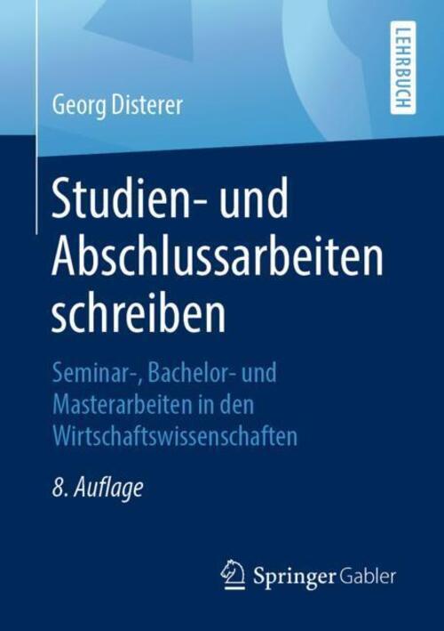 Thumbnail - Studien- Und Abschlussarbeiten Schreiben | Georg Disterer | Deutsch |