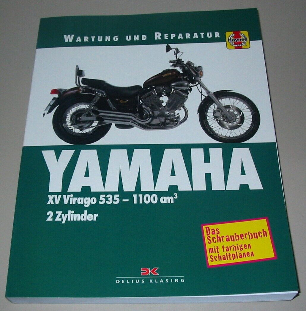 Reparaturanleitung Yamaha XV Virago 535 - 1100 cm³ 2 Zylinder Wartung Reparatur!