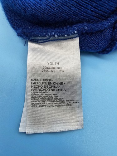 Nike Youth Beanie Blue Volt Green - Picture 11 of 11