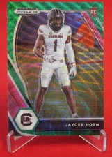 Jaycee Horn Rookie Green Wave Panini Prizm 2021 Football Card #142