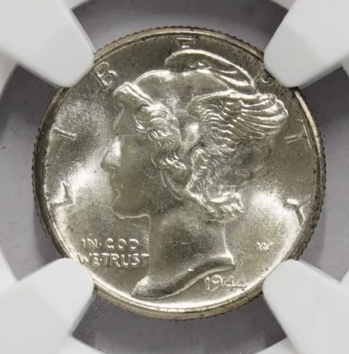 1944 D Mercury Dime NGC MS-65FB