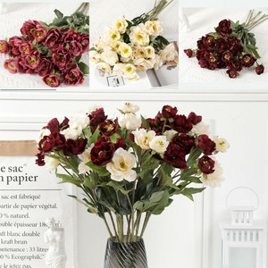 6pc Set Artificial Peony Flower Fake Bonsai Flower Arrangement Home Decorations Ebay