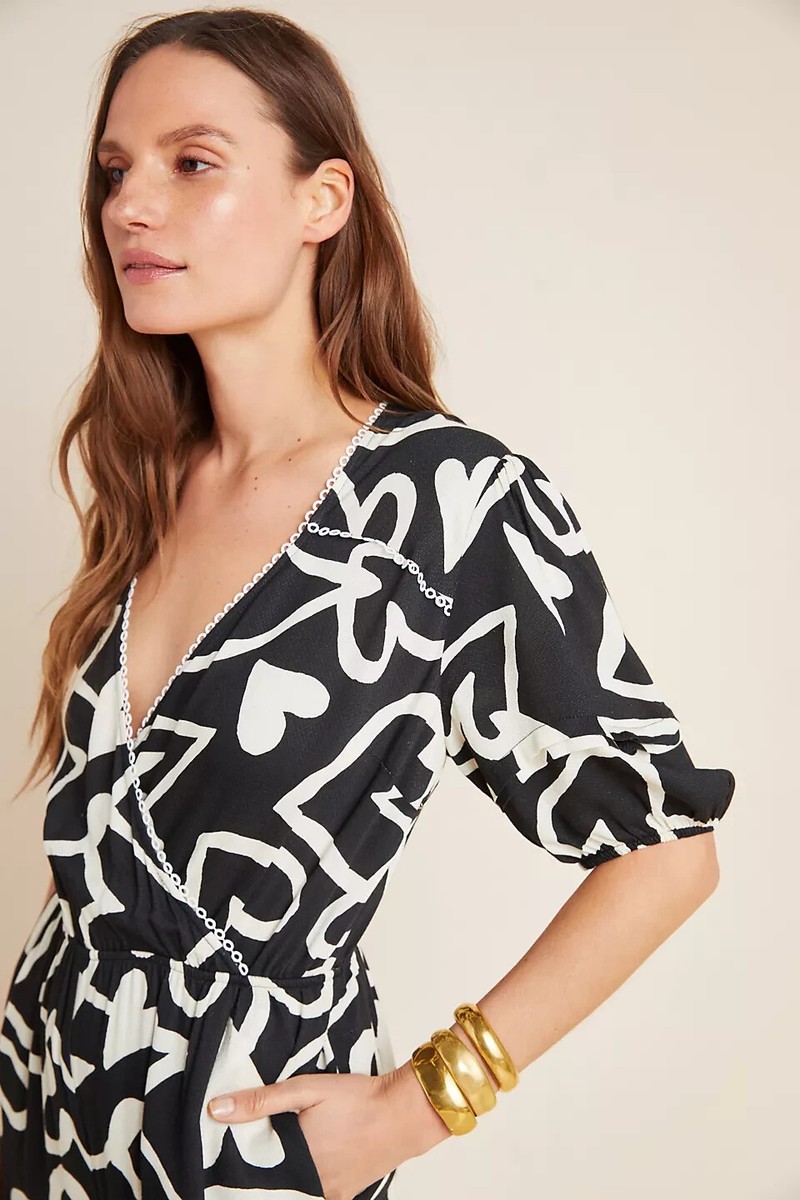 セール! Farm Rio Sinead Hearts Jumpsuit anthropologie Farm Rio Sinead Hearts Jumpsuit new with tag