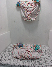 Vanity Fair Women's 6 pairs 18291 Beyond Comfort Bikini White Print 7/L New