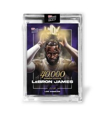 LeBron James 2023-24 TOPPS NOW Basketball Card LJ-40K 40,000 Points Lakers