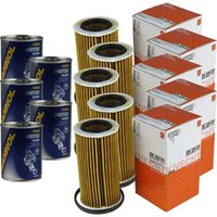 5X Original Mahle / Knecht ÖLfilter OX 370D1 + 5X SCT Motor Flush MotorspüLung