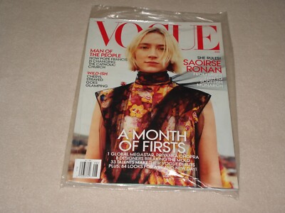 SAOIRSE RONAN * SCOTTISH MONARCH August 2018 VOGUE MAGAZINE NEW PARTIALLY SEALED