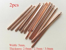 Copper Flat Heat Pipe for Cooling Laptop CPU/GPU Heatsink ,L 40mm -200mm, W 5mm