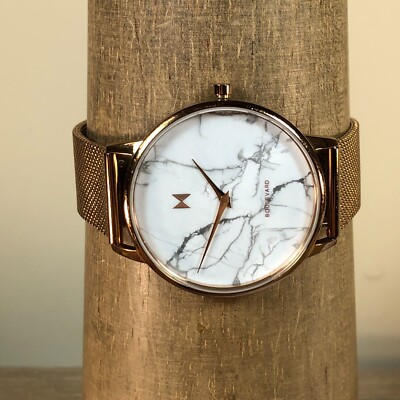 Women’s MVMT Malibu Rose Gold 38mm Watch MVMT Women Boulevard Malibu Marble Rose Gold Mesh Band 38mm  main image 3