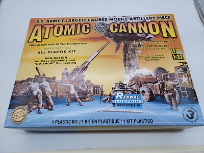 Renwal/Revell 1/32 Atomic Cannon model kit #RM7818 NEW OPEN BOX 