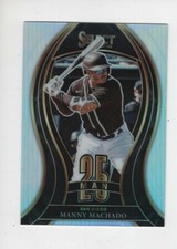 2021 PANINI SELECT BASEBALL SILVER HOLO PRIZM 25 MAN MANNY MACHADO PADRES