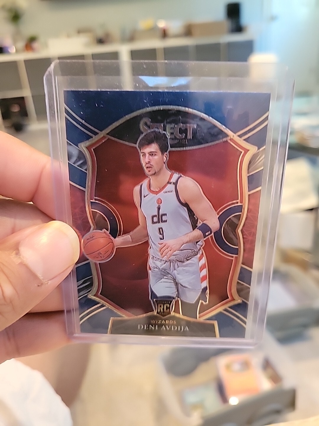 2020-21 Panini Select Deni Avdija Concourse Blue Base RC #69 Wizards