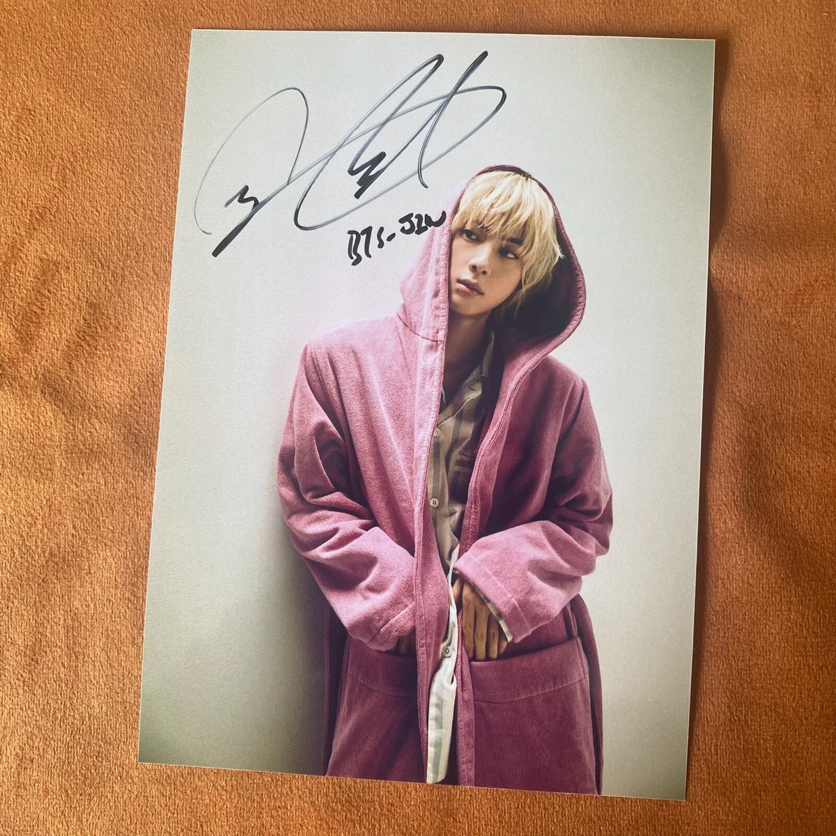 BTS JIN AUTOGRAPHED SIGNED PHOTO K-POP COLLECTION 5*7 2024 | eBay